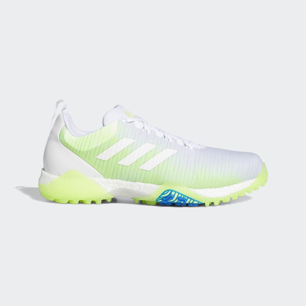 Adidas Men's CodeChaos Golf Shoes White/Green/Blue Ireland EE9101